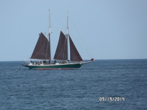 The Schooner Inland Seas out on West Grand Traverse Bay